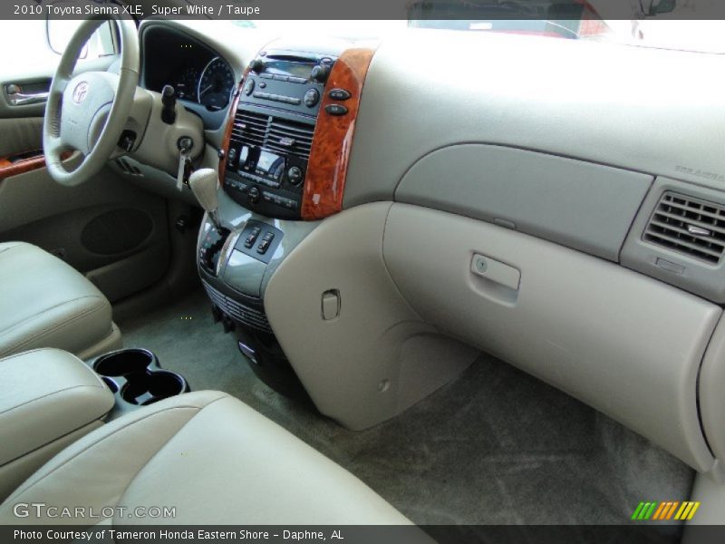 Dashboard of 2010 Sienna XLE