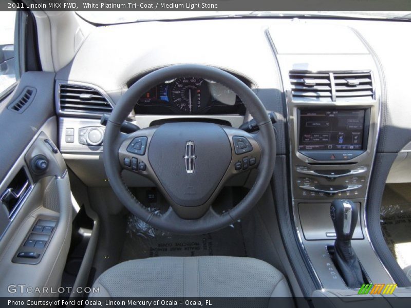 White Platinum Tri-Coat / Medium Light Stone 2011 Lincoln MKX FWD