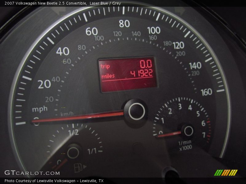  2007 New Beetle 2.5 Convertible 2.5 Convertible Gauges