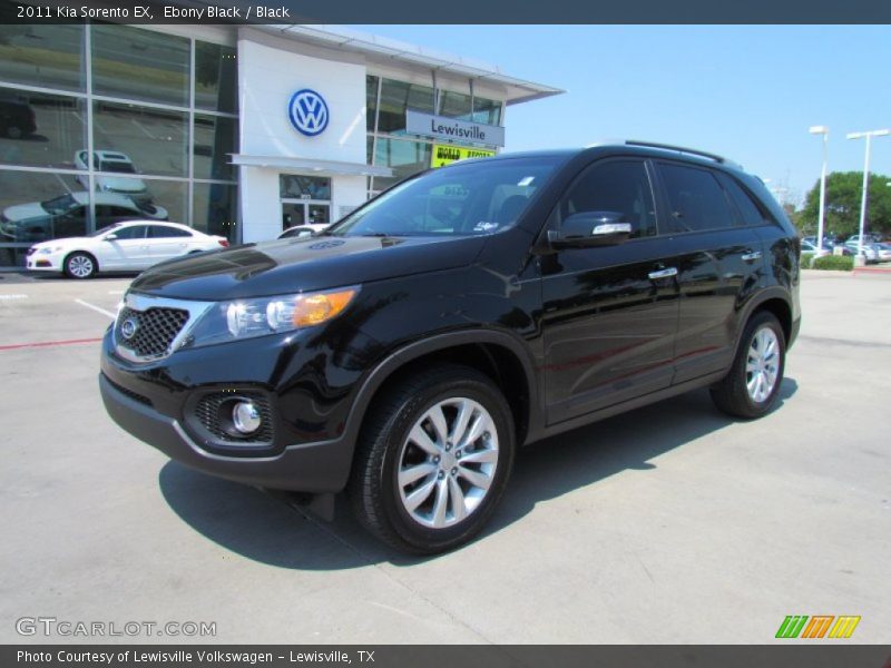 Ebony Black / Black 2011 Kia Sorento EX