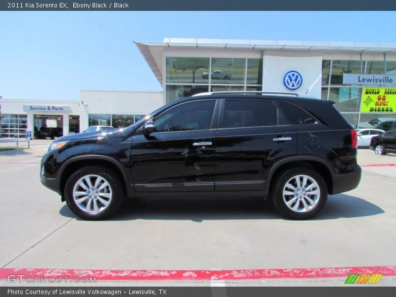 Ebony Black / Black 2011 Kia Sorento EX