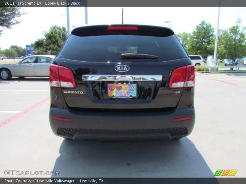 Ebony Black / Black 2011 Kia Sorento EX