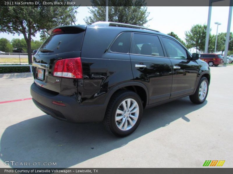 Ebony Black / Black 2011 Kia Sorento EX