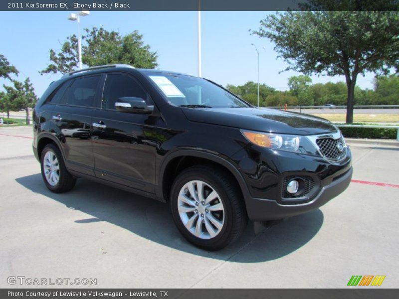 Ebony Black / Black 2011 Kia Sorento EX