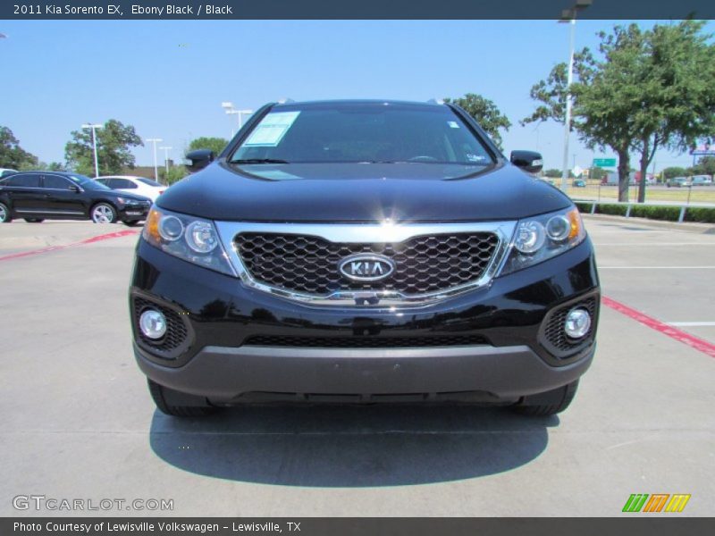 Ebony Black / Black 2011 Kia Sorento EX