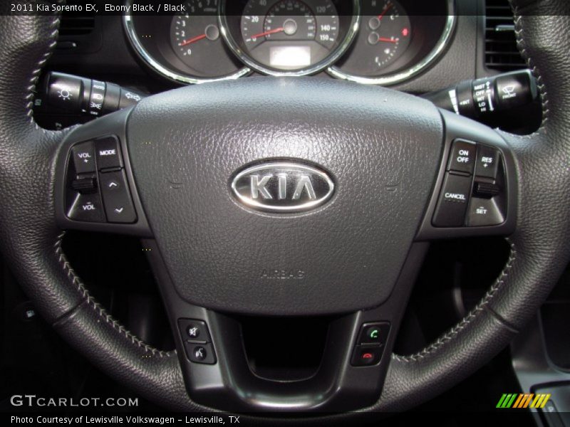 Ebony Black / Black 2011 Kia Sorento EX