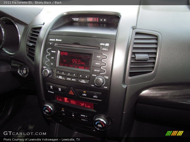 Ebony Black / Black 2011 Kia Sorento EX