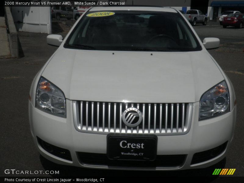 White Suede / Dark Charcoal 2008 Mercury Milan V6 Premier AWD