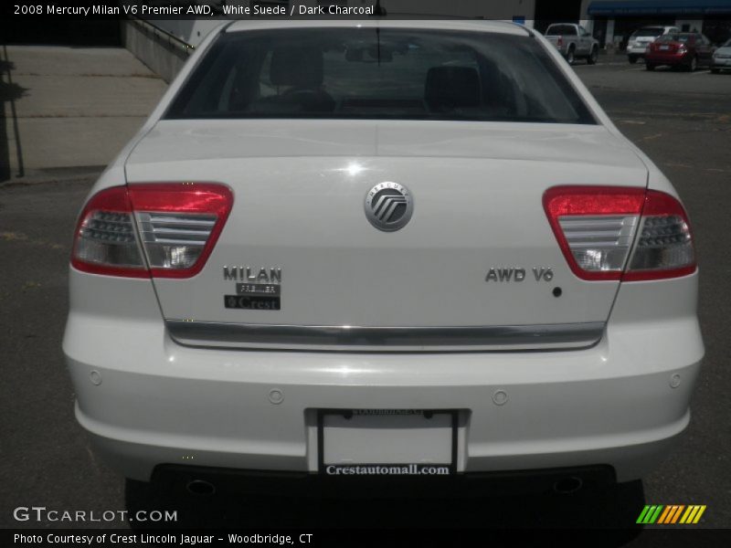 White Suede / Dark Charcoal 2008 Mercury Milan V6 Premier AWD