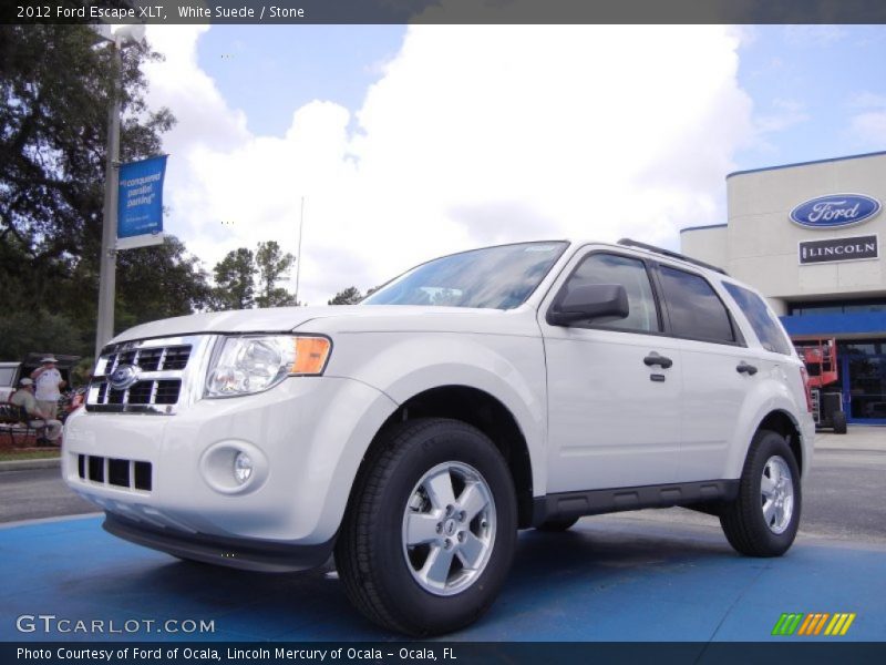 White Suede / Stone 2012 Ford Escape XLT