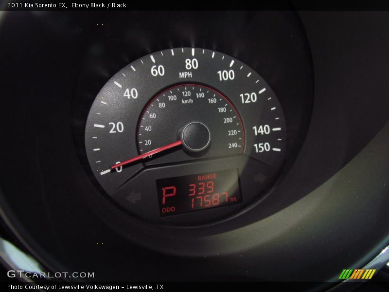 Ebony Black / Black 2011 Kia Sorento EX