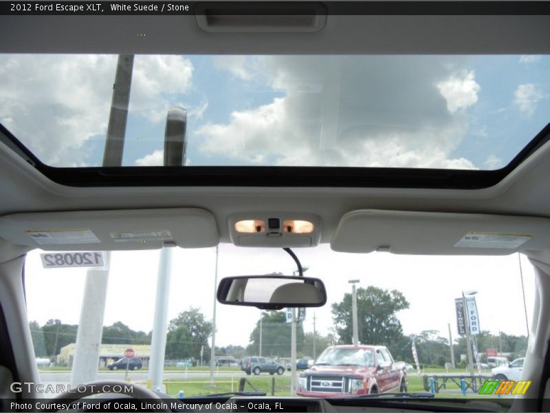 White Suede / Stone 2012 Ford Escape XLT