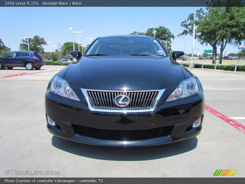 Obsidian Black / Black 2009 Lexus IS 250