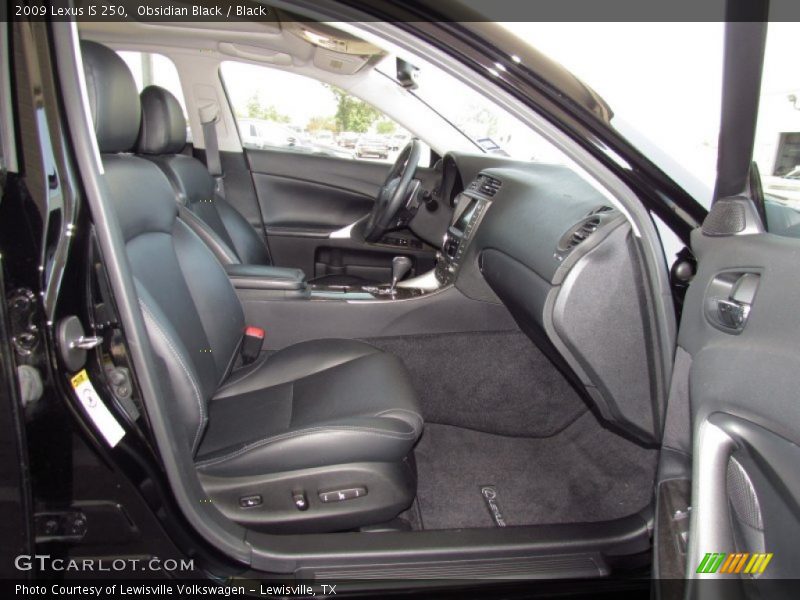 Obsidian Black / Black 2009 Lexus IS 250