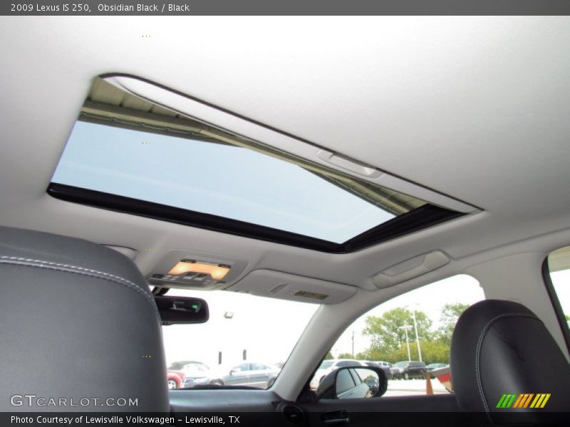 Obsidian Black / Black 2009 Lexus IS 250