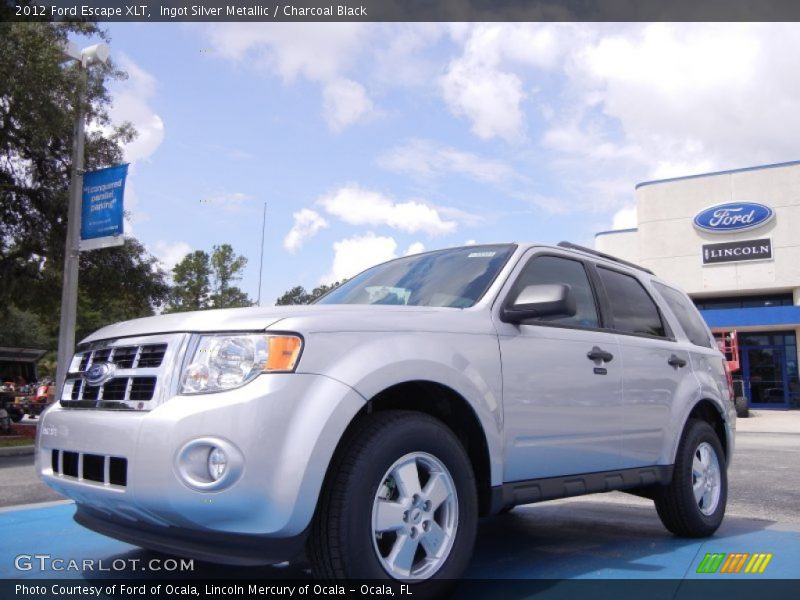 Ingot Silver Metallic / Charcoal Black 2012 Ford Escape XLT