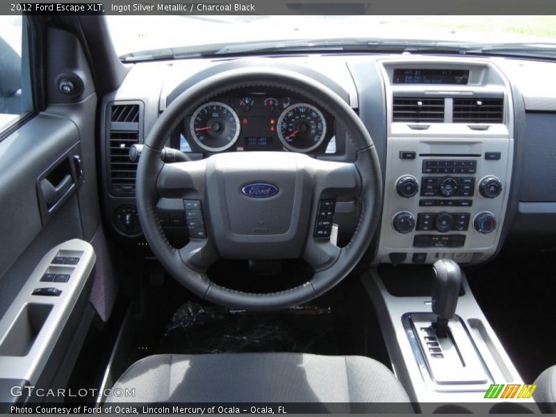 Ingot Silver Metallic / Charcoal Black 2012 Ford Escape XLT