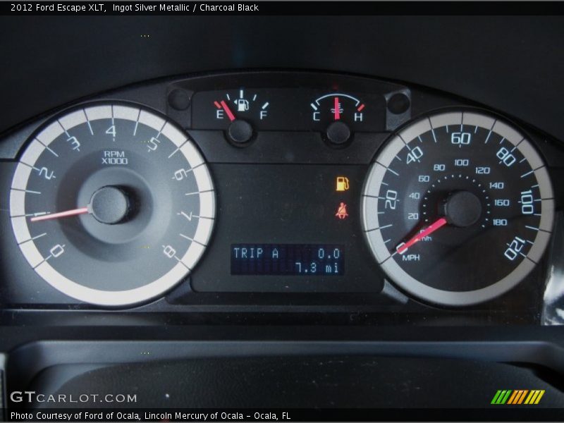 Ingot Silver Metallic / Charcoal Black 2012 Ford Escape XLT