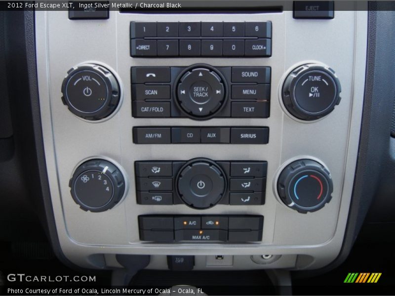 Ingot Silver Metallic / Charcoal Black 2012 Ford Escape XLT
