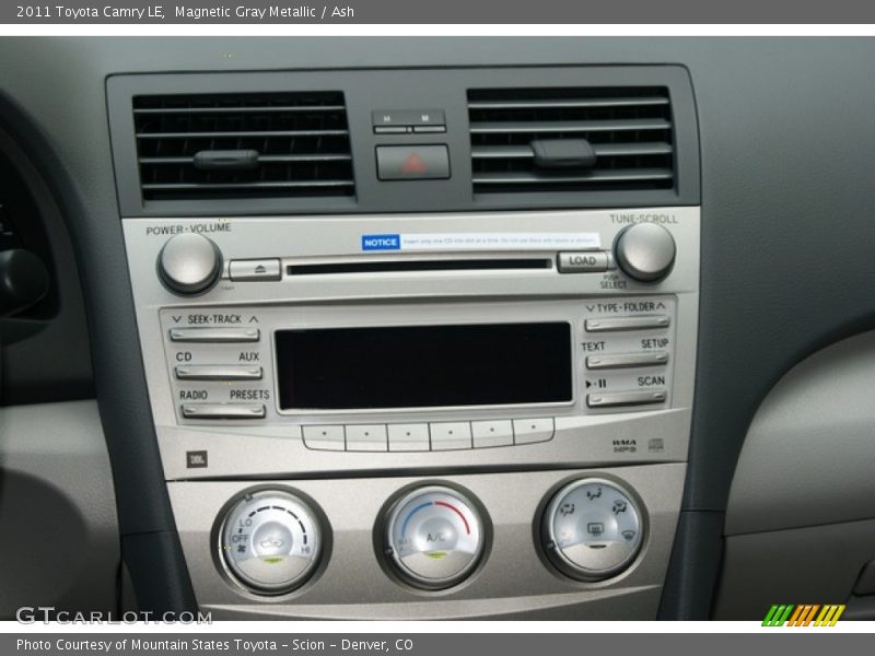 Magnetic Gray Metallic / Ash 2011 Toyota Camry LE