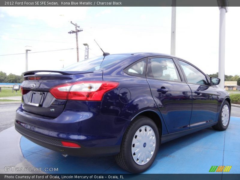 Kona Blue Metallic / Charcoal Black 2012 Ford Focus SE SFE Sedan