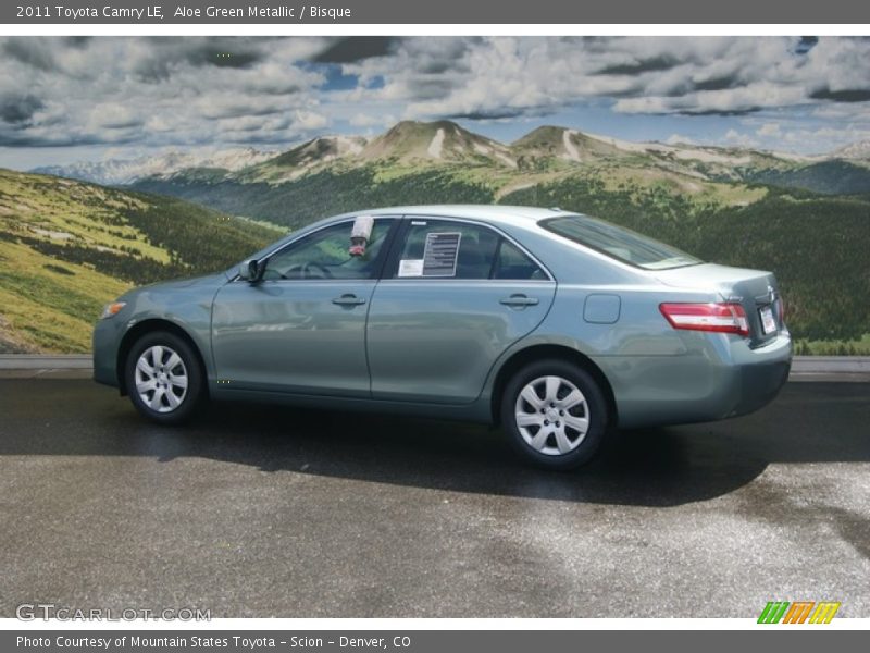 Aloe Green Metallic / Bisque 2011 Toyota Camry LE