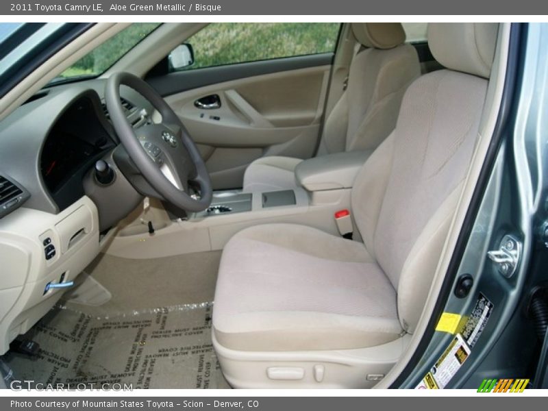 Aloe Green Metallic / Bisque 2011 Toyota Camry LE