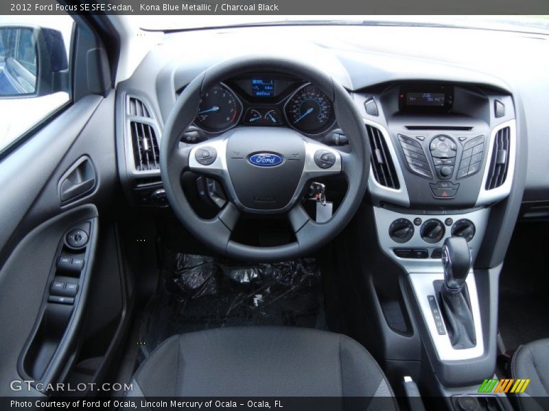 Kona Blue Metallic / Charcoal Black 2012 Ford Focus SE SFE Sedan