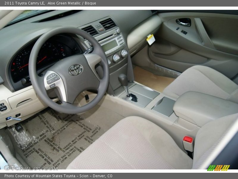 Aloe Green Metallic / Bisque 2011 Toyota Camry LE