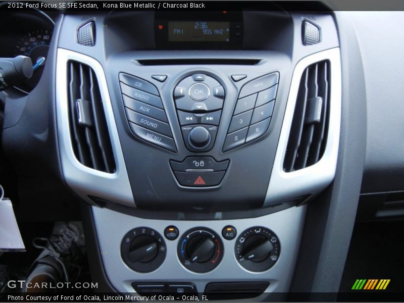 Kona Blue Metallic / Charcoal Black 2012 Ford Focus SE SFE Sedan