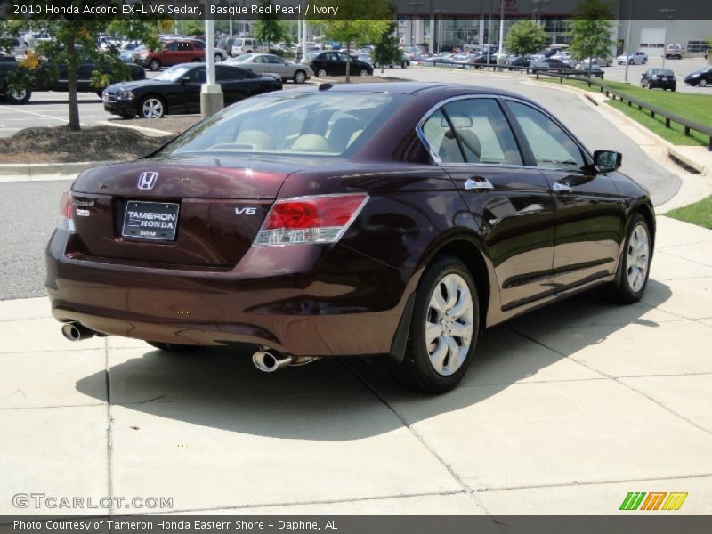 Basque Red Pearl / Ivory 2010 Honda Accord EX-L V6 Sedan