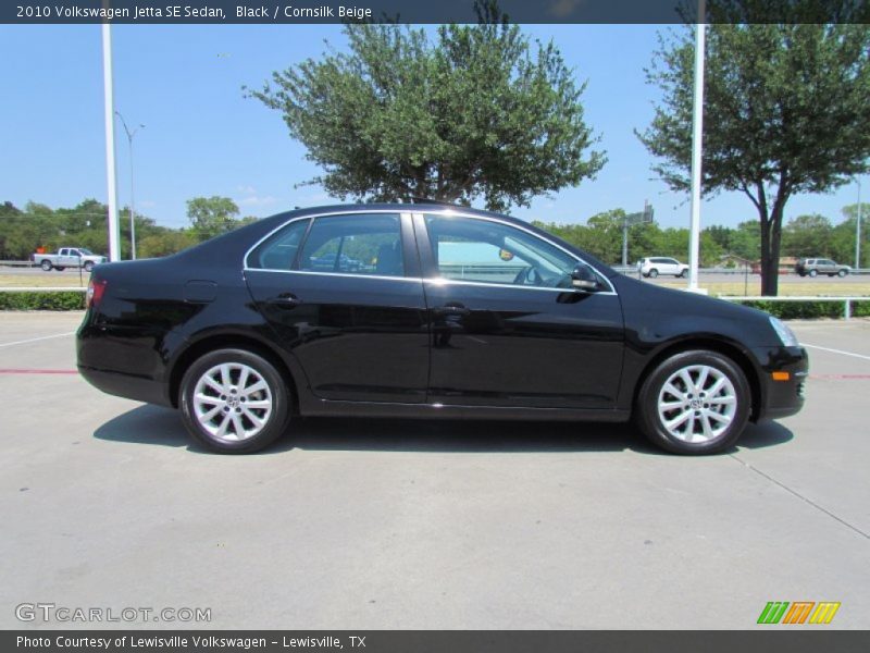 Black / Cornsilk Beige 2010 Volkswagen Jetta SE Sedan