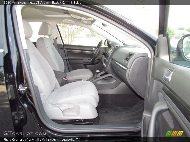 Black / Cornsilk Beige 2010 Volkswagen Jetta SE Sedan