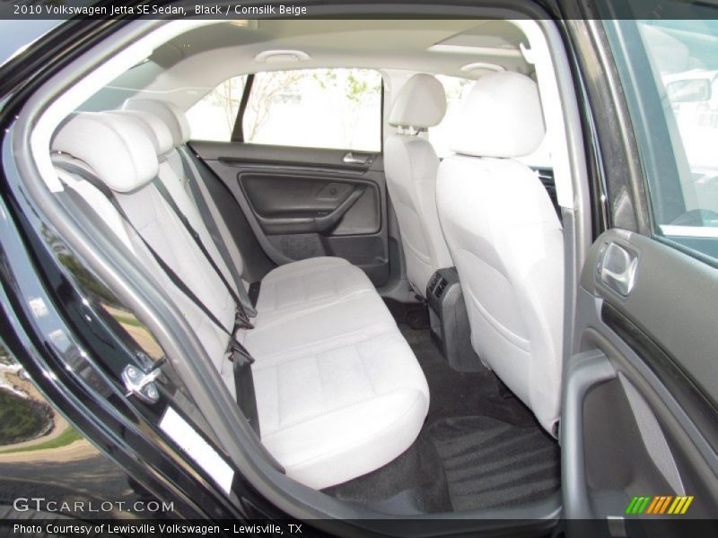 Black / Cornsilk Beige 2010 Volkswagen Jetta SE Sedan