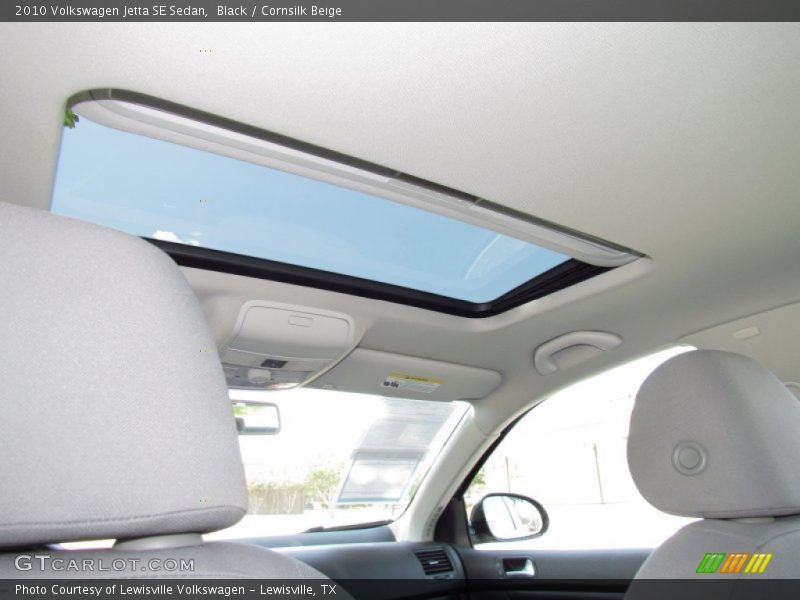 Black / Cornsilk Beige 2010 Volkswagen Jetta SE Sedan