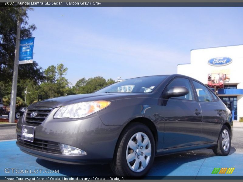 Carbon Gray / Gray 2007 Hyundai Elantra GLS Sedan