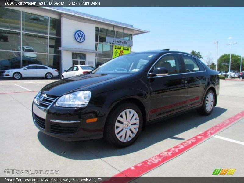 Black / Pure Beige 2006 Volkswagen Jetta TDI Sedan