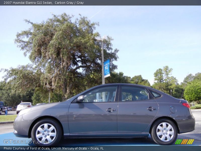 Carbon Gray / Gray 2007 Hyundai Elantra GLS Sedan