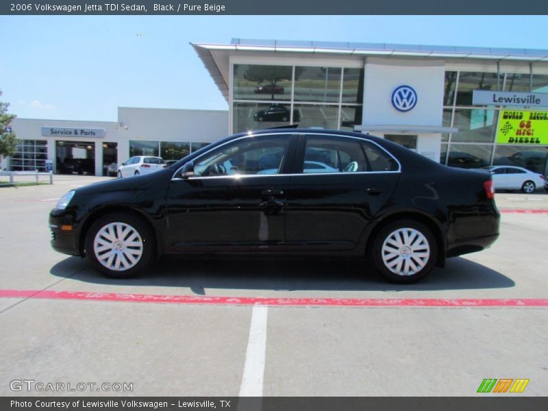 Black / Pure Beige 2006 Volkswagen Jetta TDI Sedan