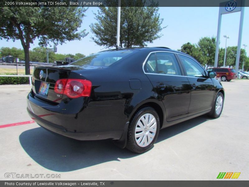 Black / Pure Beige 2006 Volkswagen Jetta TDI Sedan