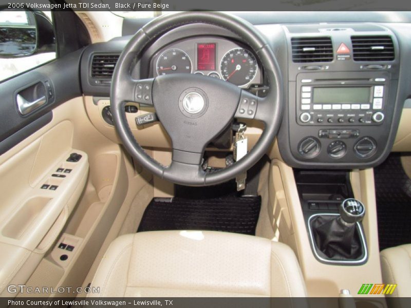 Black / Pure Beige 2006 Volkswagen Jetta TDI Sedan
