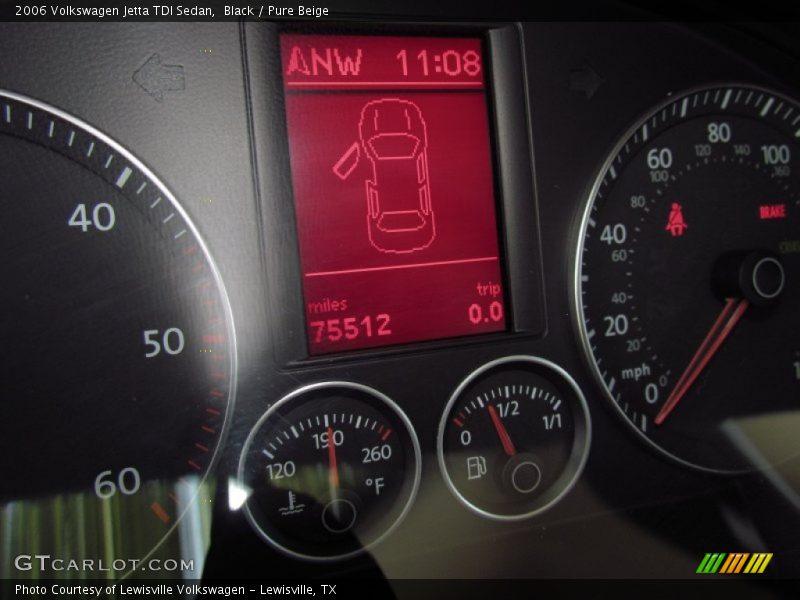 Black / Pure Beige 2006 Volkswagen Jetta TDI Sedan