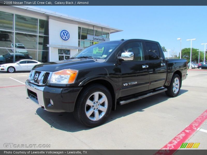 Galaxy Black / Almond 2008 Nissan Titan LE Crew Cab