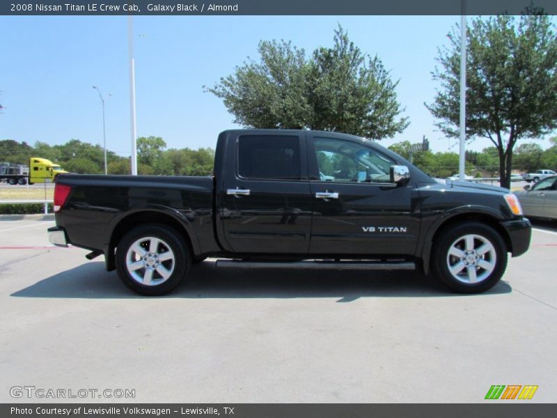 Galaxy Black / Almond 2008 Nissan Titan LE Crew Cab