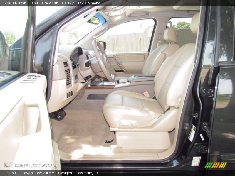Galaxy Black / Almond 2008 Nissan Titan LE Crew Cab