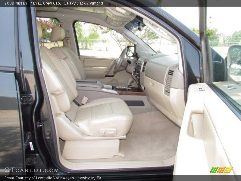 Galaxy Black / Almond 2008 Nissan Titan LE Crew Cab