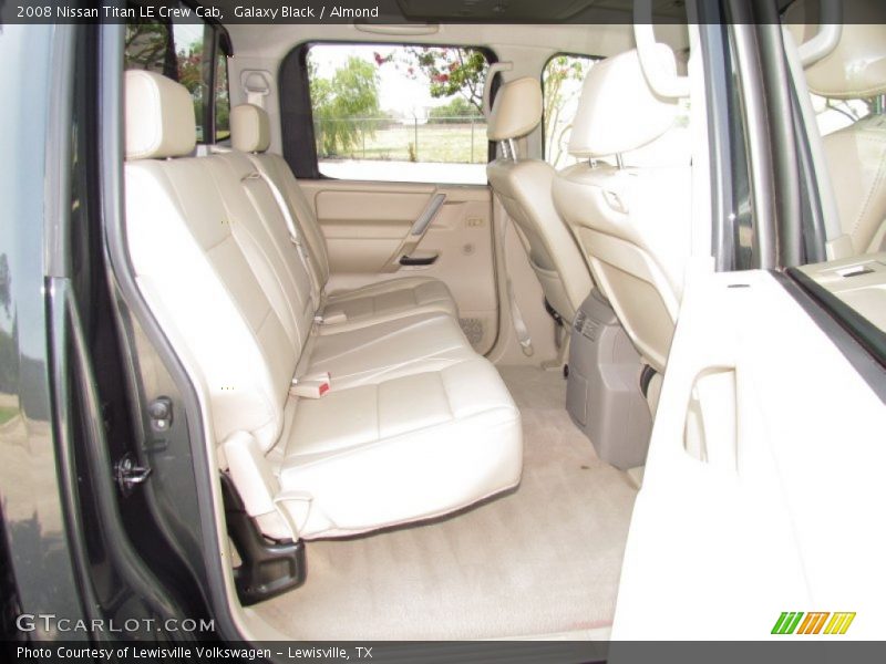 Galaxy Black / Almond 2008 Nissan Titan LE Crew Cab