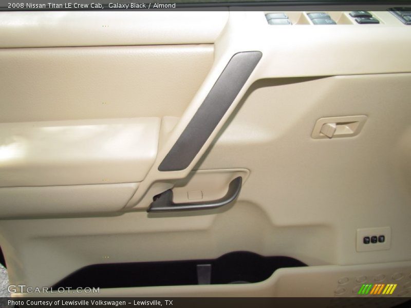 Galaxy Black / Almond 2008 Nissan Titan LE Crew Cab