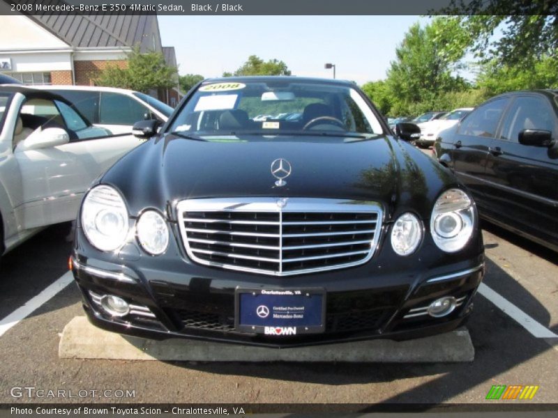 Black / Black 2008 Mercedes-Benz E 350 4Matic Sedan