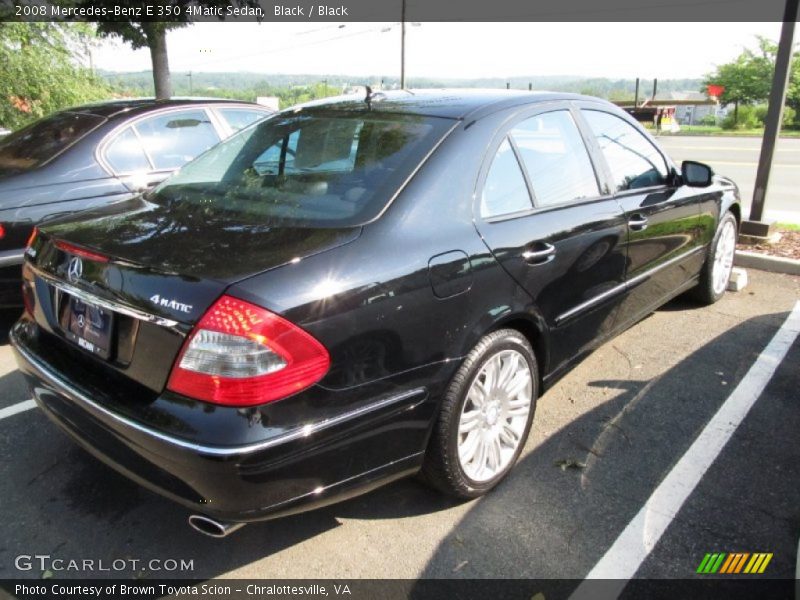 Black / Black 2008 Mercedes-Benz E 350 4Matic Sedan